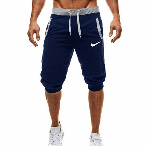 Mens Baggy Jogger Casual Slim Harem Shorts Soft 3/4 Trousers Fashion New Brand Men Sweatpants Summer Comfy Male Shorts 2019 New