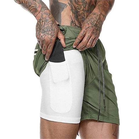 Summer Men Fitness Sporting Shorts Hidden Mobile Phone Inside Pockets Joggers Training Shorts Solid Workout Gym Shorts ,GA301