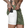 Summer Men Fitness Sporting Shorts Hidden Mobile Phone Inside Pockets Joggers Training Shorts Solid Workout Gym Shorts ,GA301