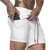 Summer Men Fitness Sporting Shorts Hidden Mobile Phone Inside Pockets Joggers Training Shorts Solid Workout Gym Shorts ,GA301