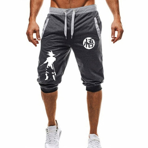 2019  Hot-Selling Summer New Man's Shorts Casual Shorts Fashion Dragon Ball Goku print Sweatpants Fitness Short Jogger M-3XL