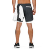 2019 Men's Fitness Shorts With Mobile Phone Inside Pockets Jogger Shorts Training Sporting Shorts Solid Workout Gym Shorts Pants