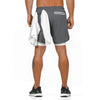 2019 Men's Fitness Shorts With Mobile Phone Inside Pockets Jogger Shorts Training Sporting Shorts Solid Workout Gym Shorts Pants