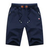 Summer New Cotton Casual Shorts Men Solid Mens Bermudas Shorts Comfortable Male Beach Shorts