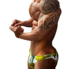 PUIMENTIUA Men's Beach Shorts Briefs Floral Printed Men Beach Shorts Swimwears Trunks Low Waist Boardshorts Swimming Underpants