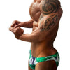 PUIMENTIUA Men's Beach Shorts Briefs Floral Printed Men Beach Shorts Swimwears Trunks Low Waist Boardshorts Swimming Underpants