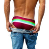 PUIMENTIUA Men's Beach Shorts Briefs Floral Printed Men Beach Shorts Swimwears Trunks Low Waist Boardshorts Swimming Underpants