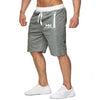 Summer Men's Printed Shorts Casual Mid Waist Beach Shorts Solid H Straight Drawstring Shorts Four Colors M-3XL
