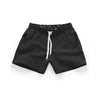 New Male Drawstring Shorts Summer Men's Lace-Up Shorts Casual Mid Waist Beach Shorts Solid Straight Short S-2XL