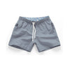 New Male Drawstring Shorts Summer Men's Lace-Up Shorts Casual Mid Waist Beach Shorts Solid Straight Short S-2XL